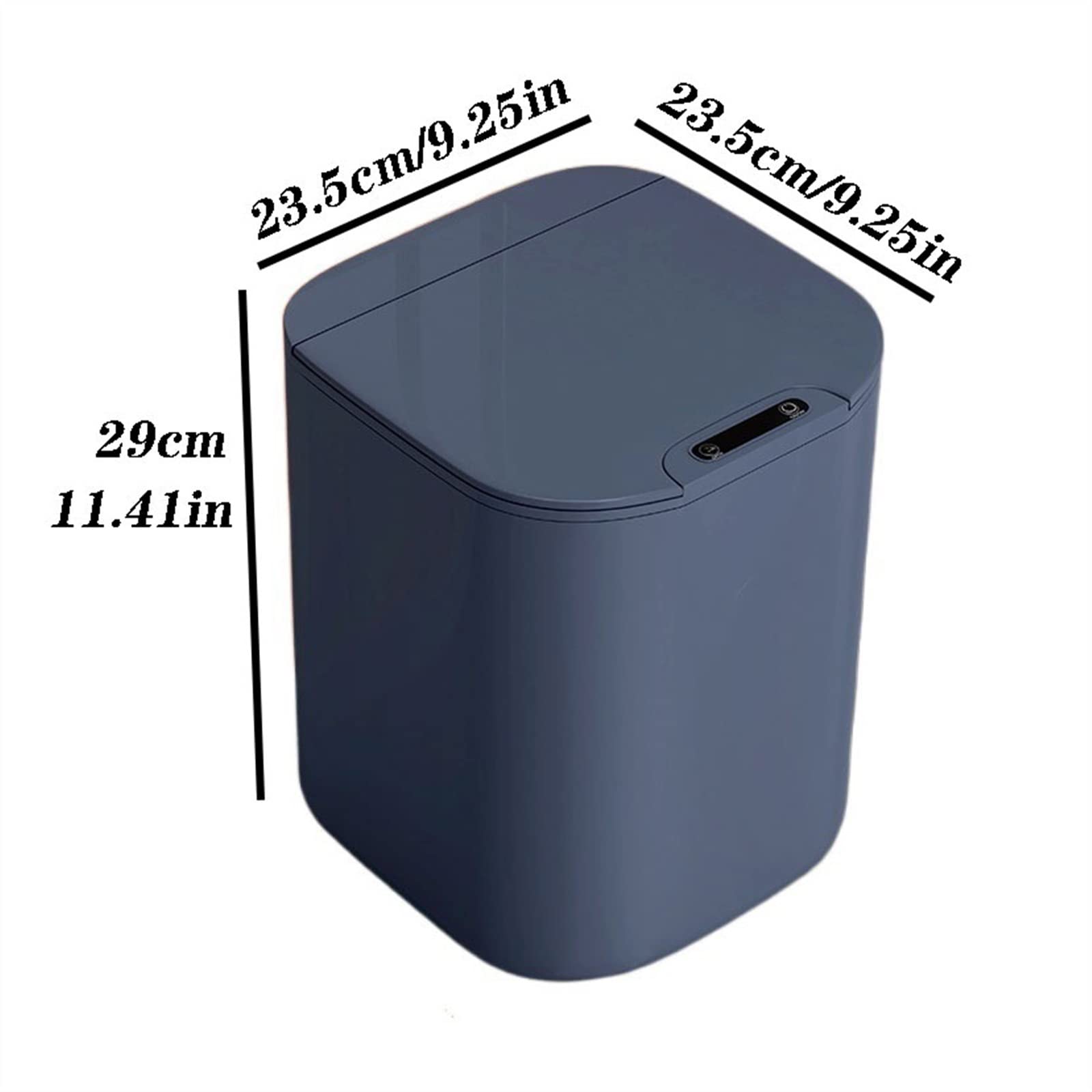 LUCBEI papeleras Papelera de inducción automática de Gran Capacidad de 16L, Papelera Inteligente Grande for el hogar, Cesta de Papel higiénico con Tapa Bote de Basura Cocina (Color : Blue)