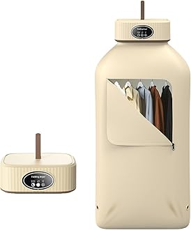 HATAH Foldable Portable Electric Dryer with Timer/Remote/Drying Bag, 20 Minutes-1.5 Hours Fast Drying and UV Sterilization for Apartments, RVs, Travel, Baby Clothes