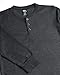 Quad Seven Boys Shirt - 2 Pack Waffle Knit V-Neck or Henley Long Sleeve Thermal T-Shirt - Baselayer Shirt for Boys (8-18), Size 16-18, Heather Grey/Charcoal Henley