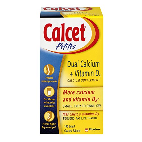 Calcet Petites Dual Calcium + Vitamin D3 Tablets 100 Tablets (Pack of 2