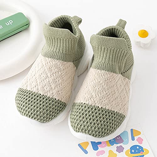 Children Shoes Fashion Thick Soled Breathable Sneakers Baby Toddler Shoes Mesh Children Solid Shoes for Girls Size 8 (Green, 5.5 Infant)2