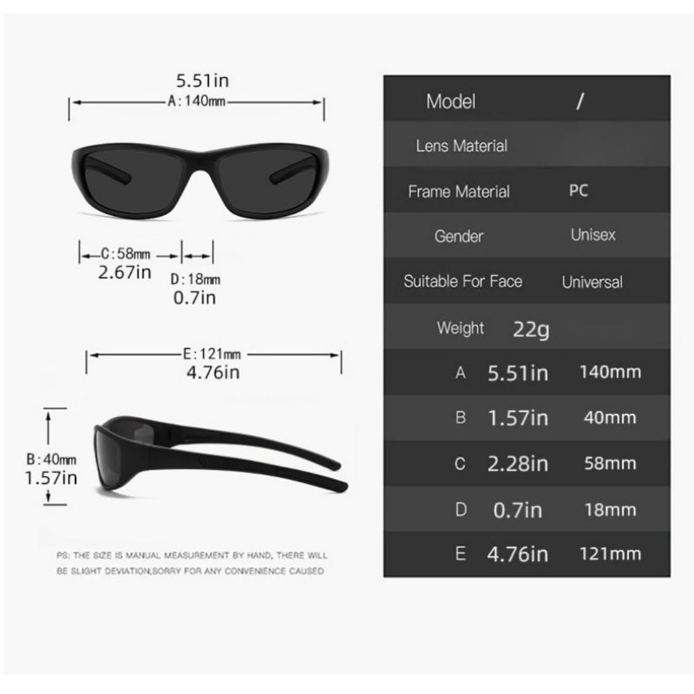 Męskie okulary przeciwsłoneczne polaryzacyjne retro designerskie do jazdy na rowerze sportowe okulary z ochroną UV400 klasyczne okulary do jazdy samochodem, czarno-szare