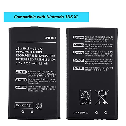 Image of SPR-003 Replacement Battery Compatible with Nintendo 3DS XL 1750mAh