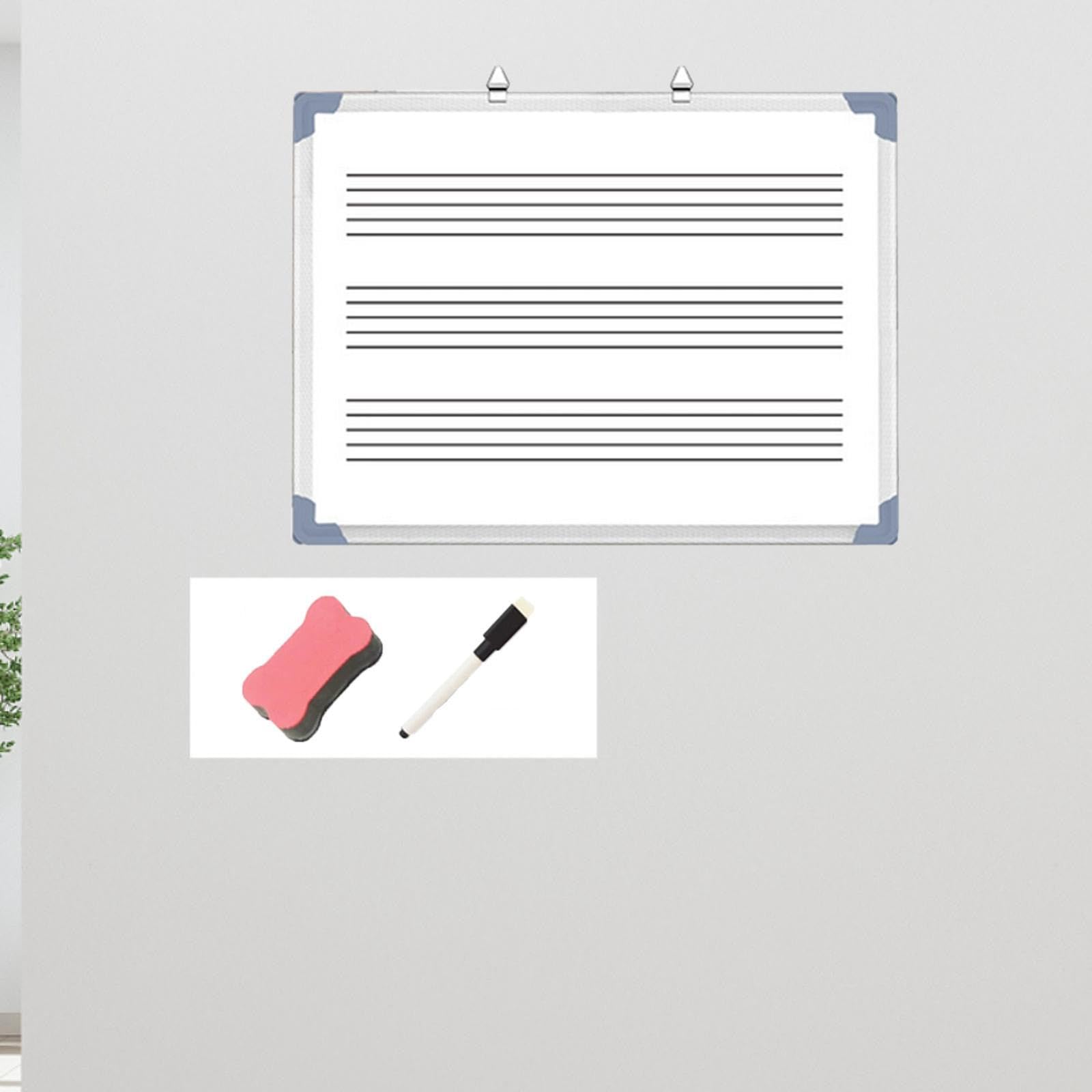 Generic Musik Whiteboard, Notizblock, Lapboard für Büro, Schule, Musiklehrer - Edelstahl, 100% weiß, Weiß
