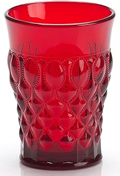 Tumbler - Elizabeth Pattern - Mosser Glass - American Made Red