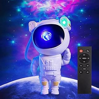 Projektor gwiazd Galaxy lampka nocna astronauta Star Nebula LED lampa sufitowa z timerem i pilotem zdalnego sterowania, prezent dla dorosłych i dzieci, do sypialni, na Boże Narodzenie, urodziny, Walentynki itd
