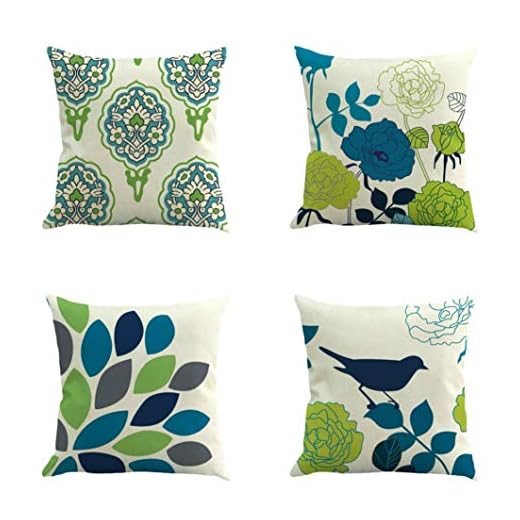 Fossrn 4PC/Conjunto Fundas Cojines 45x45 Geométricas Modernos Funda de Cojines para Sofa Jardin Cama Decorativo (B)
