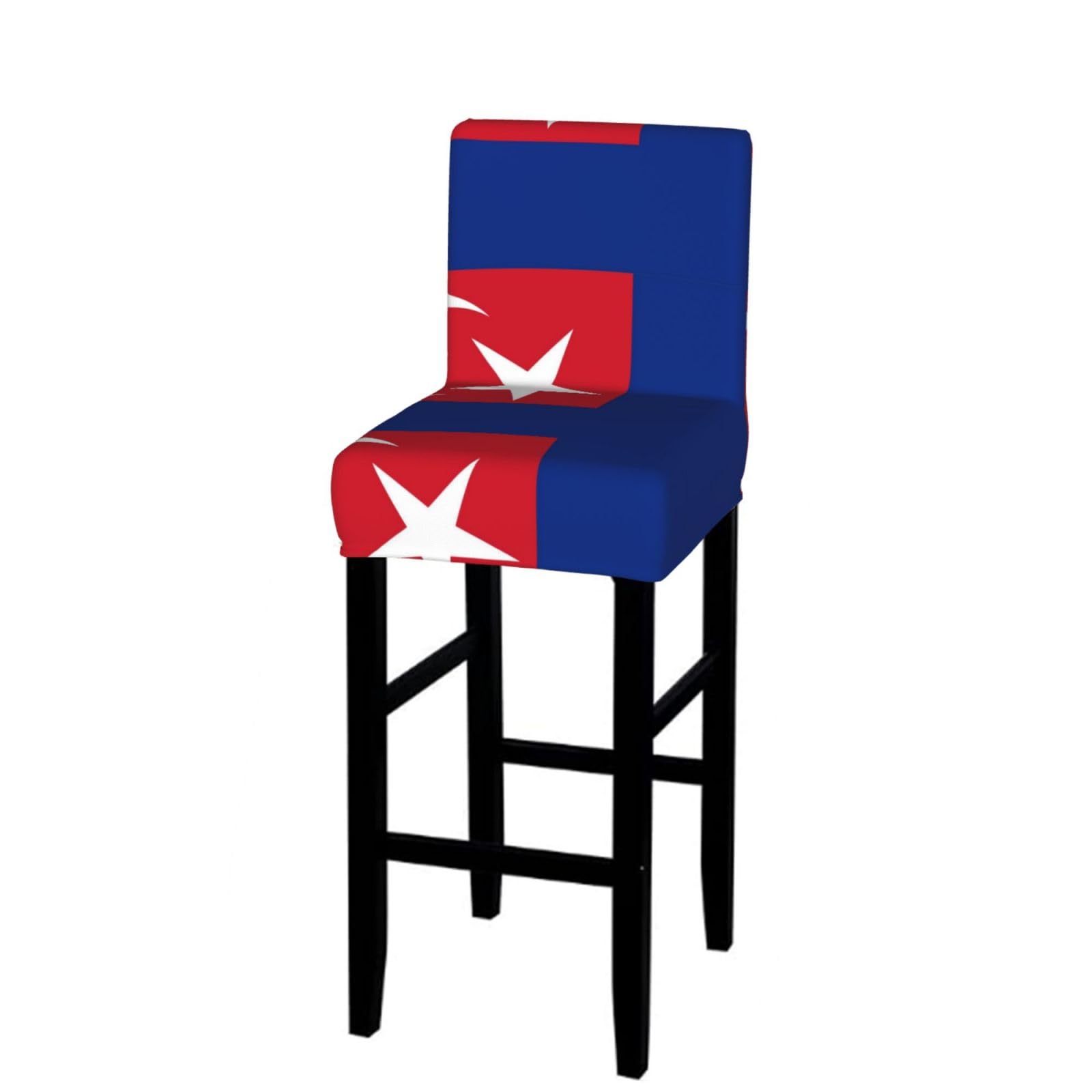 Flag of Johor State Bar Stool Cover-Stretchy Chair Slipcover for Kitchen