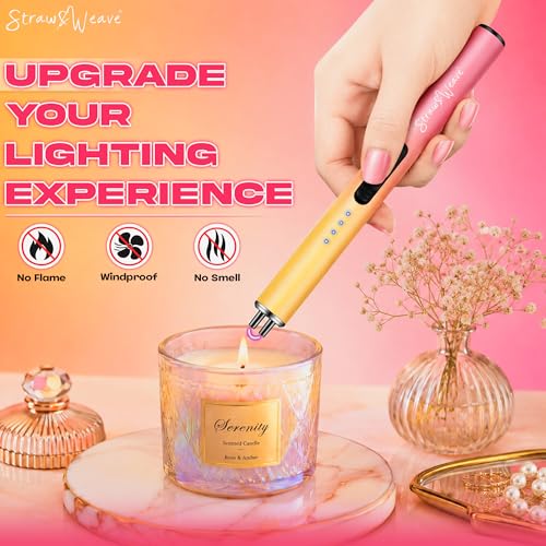 Image of Rechargeable Electric Gas Lighter for Kitchen, Lighter for Gas Stove, Candles, Pooja, 1 Year Warranty, C-Type USB, Kitchen Tools, Multi Purpose, Slider & Windproof
