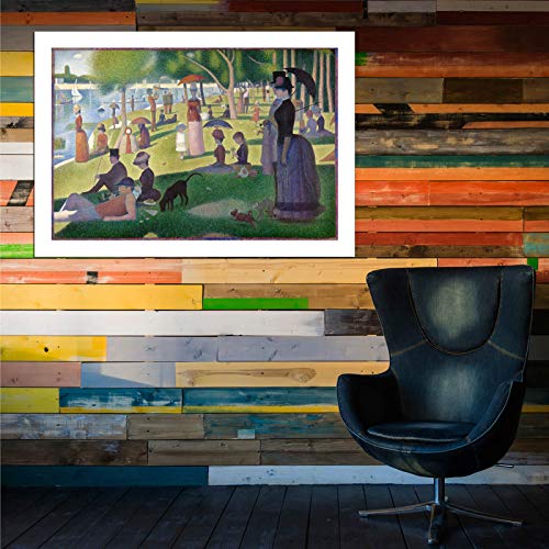 Impresión artística de alta calidad Sunday Afternoon de Seurat, lámina decorativa sin marco 6