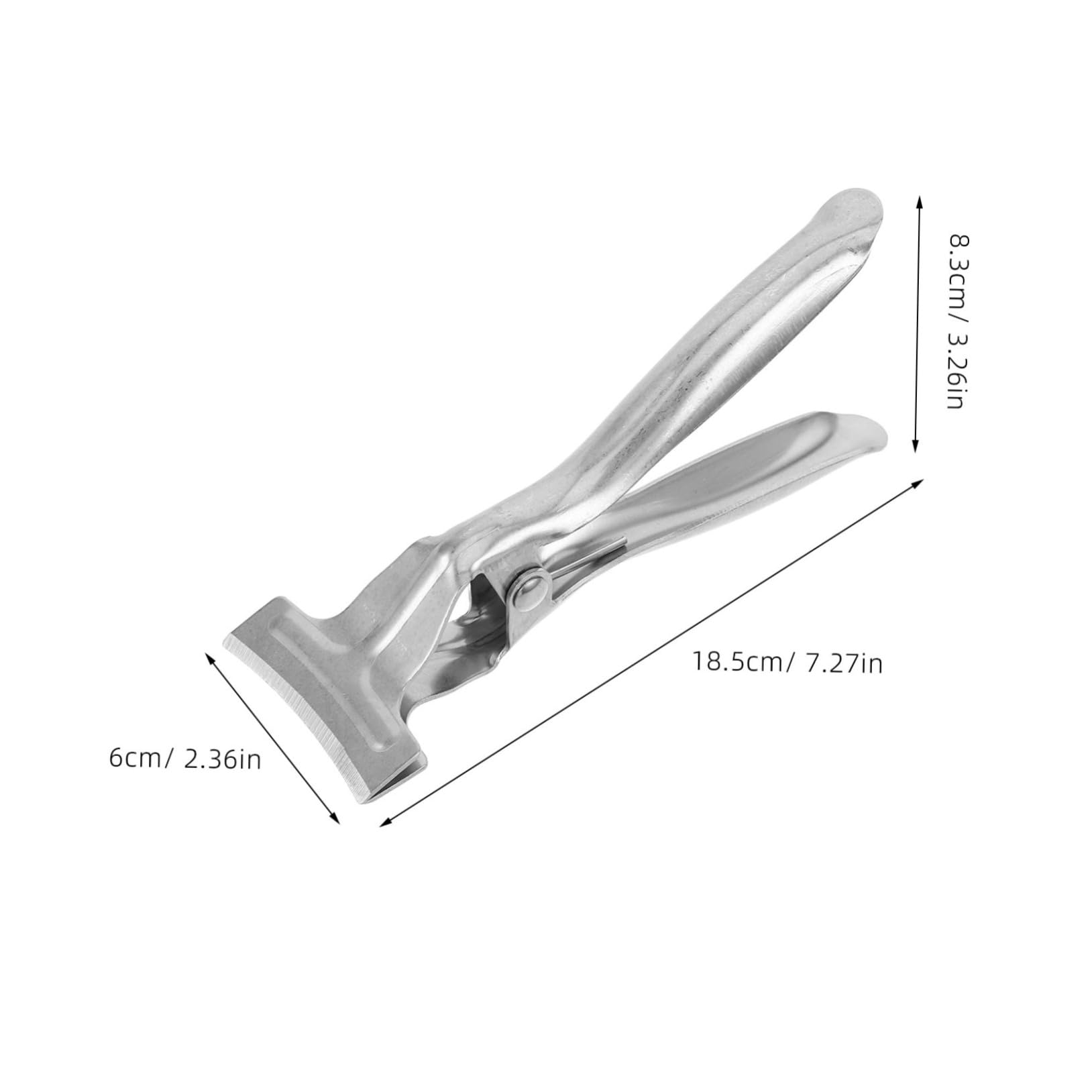 PRETYZOOM Watermelon Splitter Tool Stainless Steel Manual Fruit Cutting Gadget for Effortless Watermelon Halves for Family Gatherings Picnics and Camping