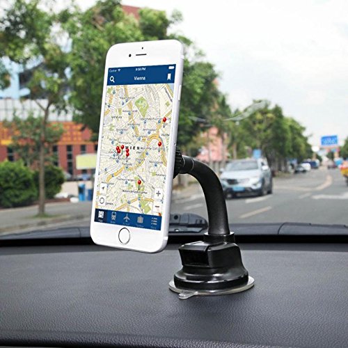 Compatible with DuraForce Pro 2 - Car Mount Magnetic Dash Windshield Gooseneck Holder Window Glass Gooseneck Swivel Dock [Strong Grip Magnets] Works with Kyocera DuraForce Pro 2