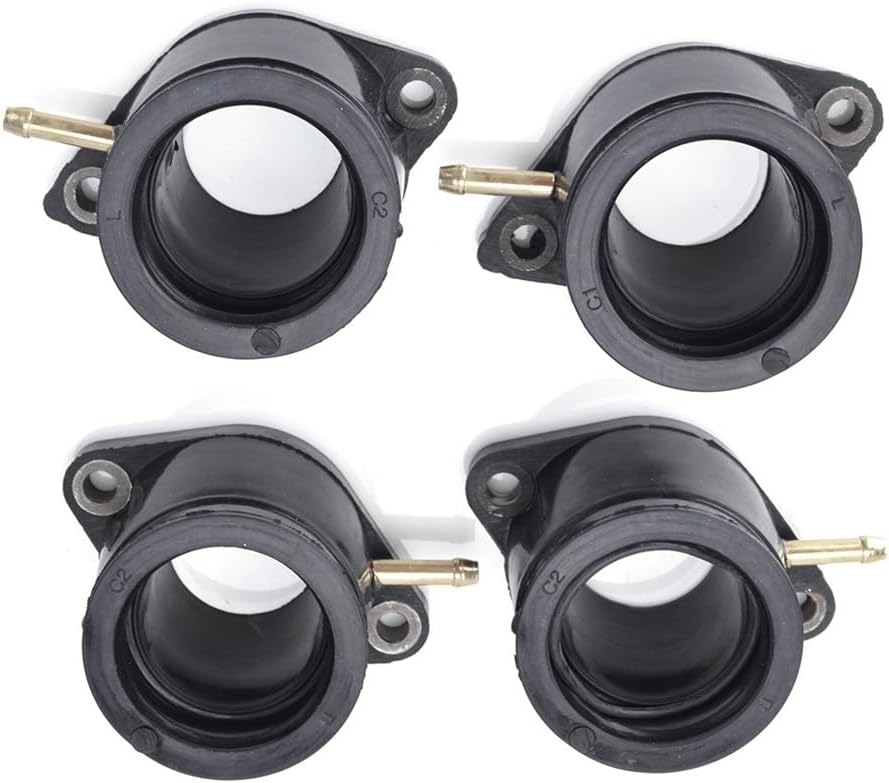 Motorcycle 4Pcs Carburetor Interface Adapter Fit For Yamaha XJ 900 XJ900 31A 58L XJ900F 4BB 31A-13586-00 31A-13596-00