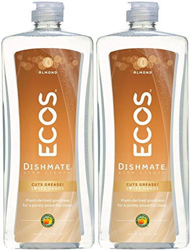ECOS Dishmate Dish Liquid - Almond - 25 oz - 2 pk