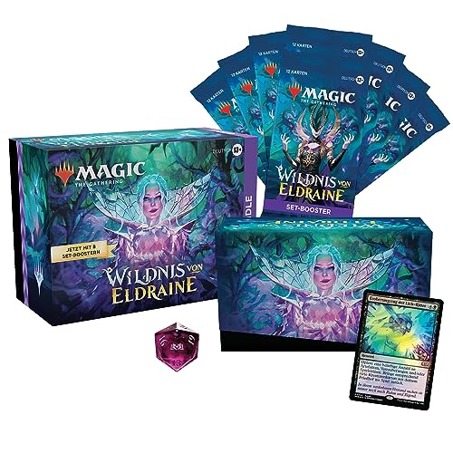 Magic: The Gathering Wildnis von Eldraine Bundle – 8 Set-Booster + Zubehör (Deutsche Version)