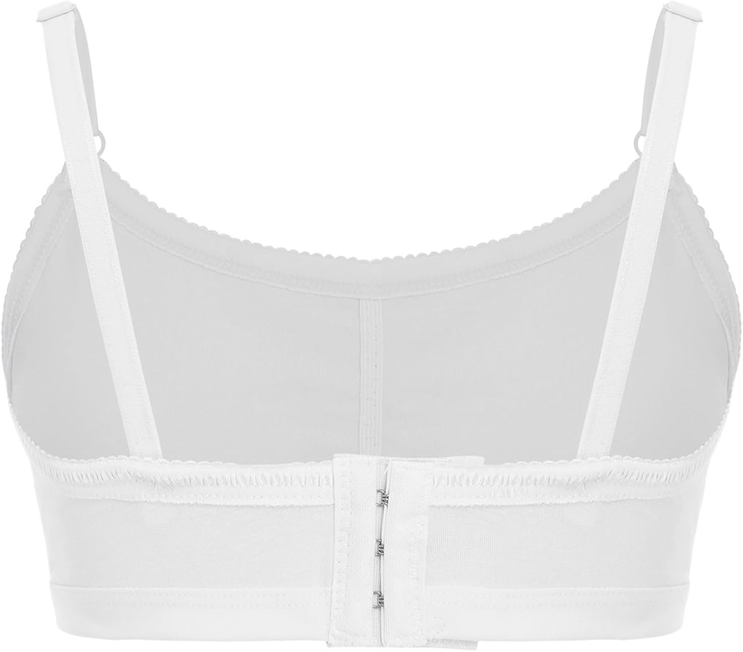 JEYPINMI Kid Girl Puberty Underwear Sports Tube Top Bandeau Bra Adjustable Straps Padding Bralettes Seamless Ruched Vest