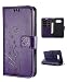 Samsung S9 Plus Case,Galaxy S9 Plus Wallet Case,FLYEE Flip Case Wallet Leather Emboss Butterfly Flower Magnetic Protective Cover with Card Slots for Samsung Galaxy S9 Plus 6.2 inch Purple
