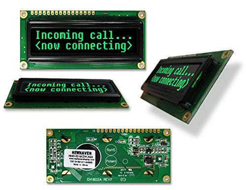 OLED Displays & Accessories OLED 2x16 Green 80.0 x 36.0 x 10