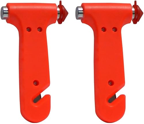 Miniatura 6 de Paquete de 2 herramientas de escape de emergencia cortador de cinturón de seguridad para romper ventanas