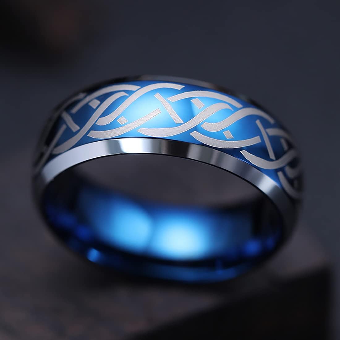 King Will Mens Tungsten Carbide Ring Wedding Band Comfort Fit image 2
