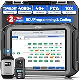 XTOOL X100 MAX Bidirectional Scan Tool with ECU Programming and Coding, Wireless Automotive Diagnostic Tool with Topology Map and [KC501 Adapter $600 Kit], 42+ Resets, FCA/CAN FD/DoIP, 2-Year Updates