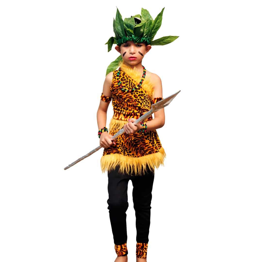 ITSMYCOSTUME Tribal Indian Mythology Character Kids Fancy Dress Costume-Bhala not Included
