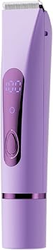 Body Hair Trimmer Women's Bikini Trimmer, Beard Eyebrow Shaver, Intimate Body Trimmer, Body Trimmer for Ears, Beard, Intimate Areas, Legs, Face(Color:Purple)