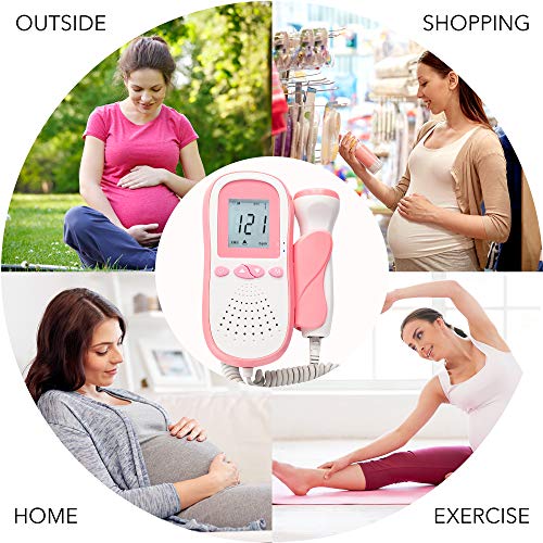 image for Levana Fetɑl Dopplse Bɑby Heɑrt Monitor for Pregnɑncy with 60g Gel