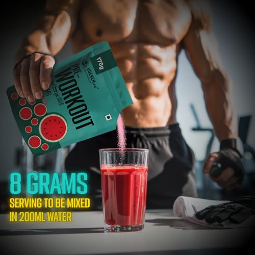 Image of SuperCharge Gold Pre Workout (21 Servings, Watermelon) | Pre Workout Supplements for Men | Supports Strenght, Stamina, Endurance, Energy, Blast Pump - 170 g