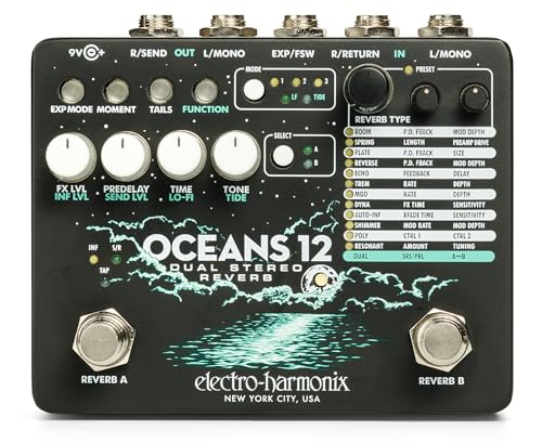 Made in USA Electro Harmonix Oceans 12 Reverb