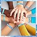Jenaai 100 Pcs Anti Bullying Wristbands Bulk Against Bullying Prevention Items Silicone Bracelet Bands for Awareness Fundraising School Event Campaign, 5 Styles