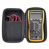 HESPLUS Case for Fluke 117/116 / 115/114 Digital Multimeter Meter Case,Shockproof Water-resistant EVA Hard Shell with Inner Pocket for Meter Test Leads