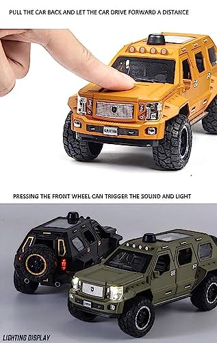 Image of Die-Cast Zinc Alloy 1:24 Scale G-Pootton Bigg Daddy Pull Back SUV with Blinking Lights, Car for Kids(Colors as Per Stock)(G - Pootton)
