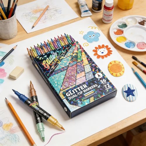 Stylos à dessin et marqueurs d'art de coloriage pour journal - 7
