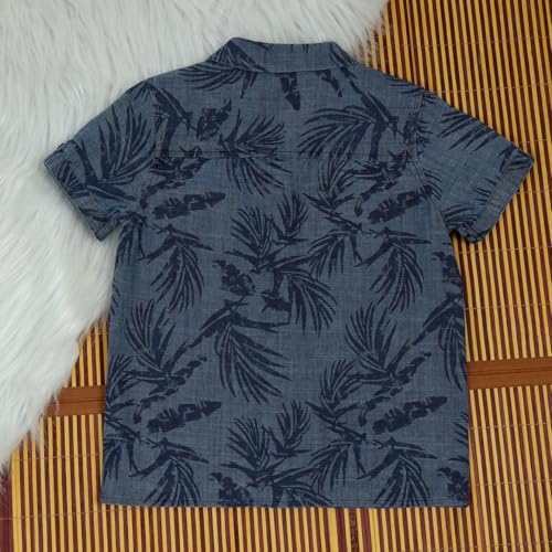 Image of Boys Denim Printed Shirt 2-14 Years