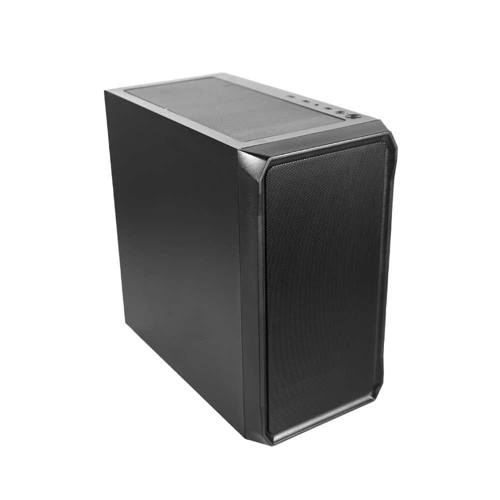 ATX BL-TMA222 Custodia per PC Micro ATX in acciaio nero, sistema di raffreddamento fino a 5 ventole, supporta grafica fino a 340 m