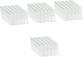 VILLCASE 40 Sets Mailbox Mailbox Digital Stickers Digital Sign Reflective Stickers Numbers Stickers House Number Sticker Street Number Signs Vertical House Numbers Mailbox Stickers Plaque