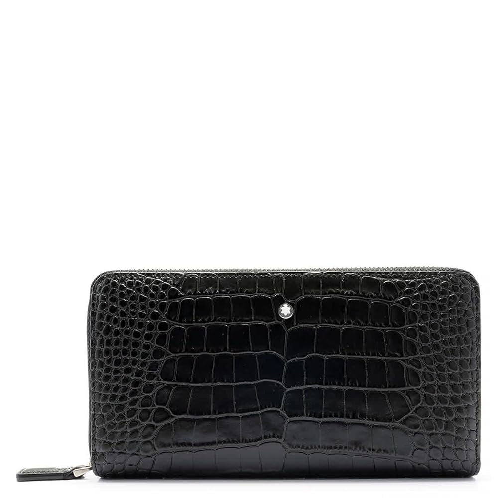 MONTBLANC ブラック レザー ネームタグ Montblanc Meisterstuck Selection Wallet - Black