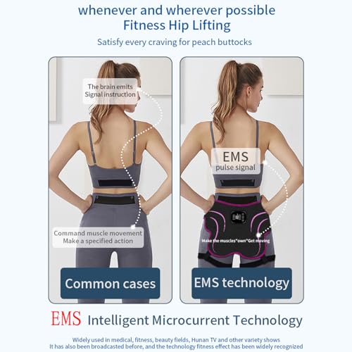 Stimulateur ABS et fessier EMS avec 8 modes pour la musculation portable