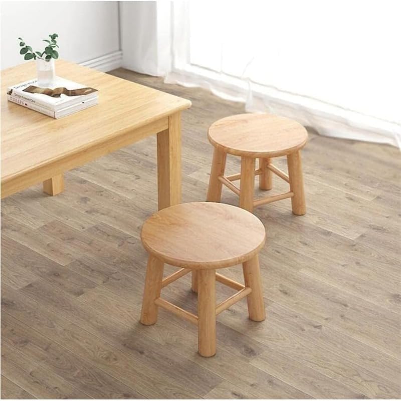 YMZJバースツール 円形の木製の 丸太の腰掛け 無垢材のバー 木製 原木 脚立踏み台 ガーデニング 花台 ミニ 多目的 持ち運びや