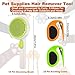 Jaxbo 2PCS Pet Knotting Comb with 1PC Cat Brush Dog Brush with Release Button for Shedding, Pet Grooming Comb Dog and Cat Shedding Tool for Removing Tangled and Loose Hair