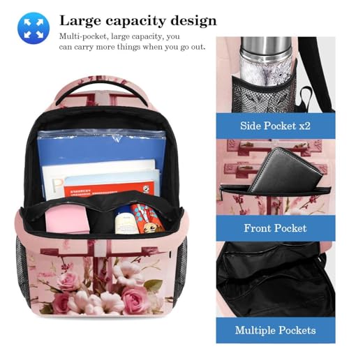 Sac à dos étudiant avec trousse de jour multicolore 40cm