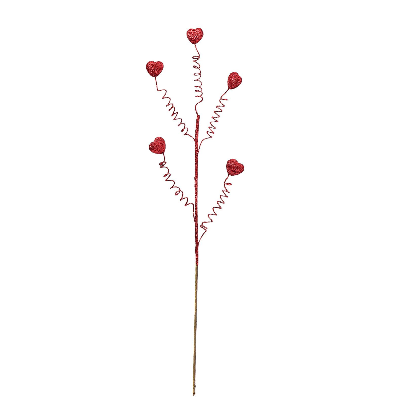 Piceioep Heart Shape Berries for Children Parties Home Decoration Festival Ornament for Party and Home Heart Berries
