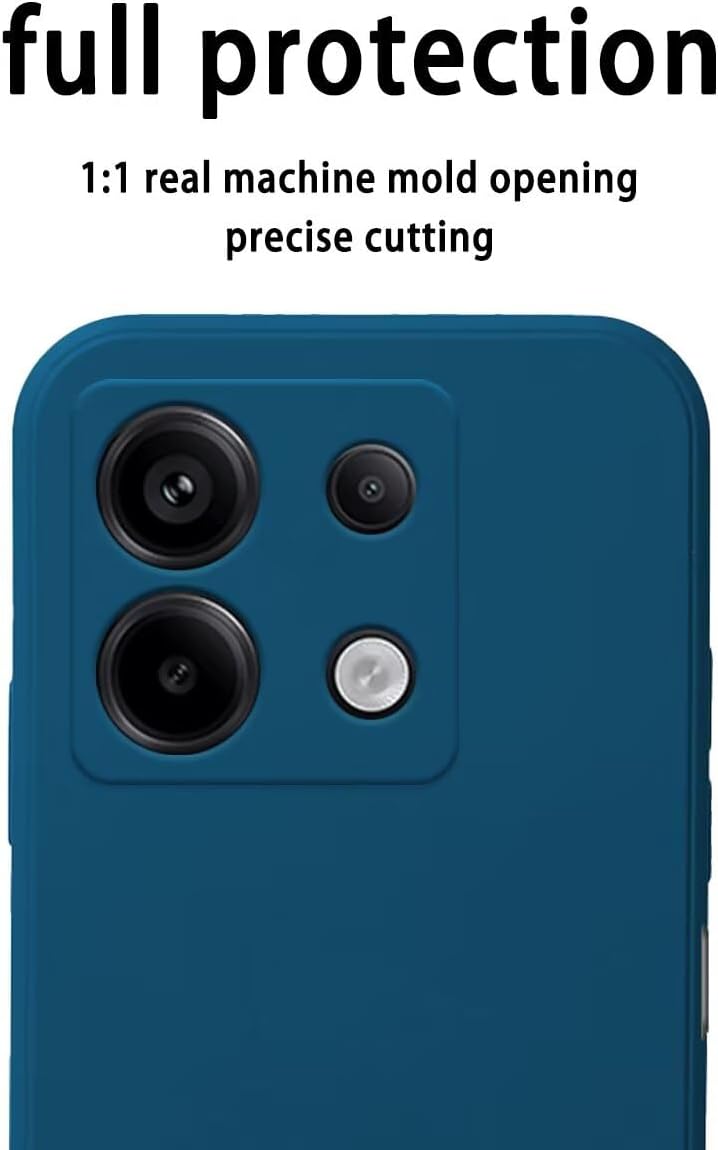 Funda De Silicona TPU HAFFAN Para Redmi Note 13 Pro+ / 13 Pro Plus, Azul Claro, Resistente A Caídas Y Con Agujero Para Colgante