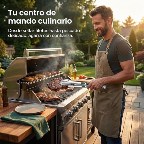 Miniatura 8 de Pinzas De Cocina De Acero Inoxidable De 9 Pulgadas, Pinzas De Alimentos Con Puntas De Silicona Antideslizantes Y Agarre Para Servir, Cocinar, Hornear Y Barbacoa, Pinzas De Metal Resistentes Al Calor