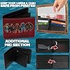 One Piece Wallet for Men and Teens Faux Leather Anime Bifold Wallet with Card Slots Coin Pocket ID Window Water Repellent Gifts for Men (Burgundy) - Image 3