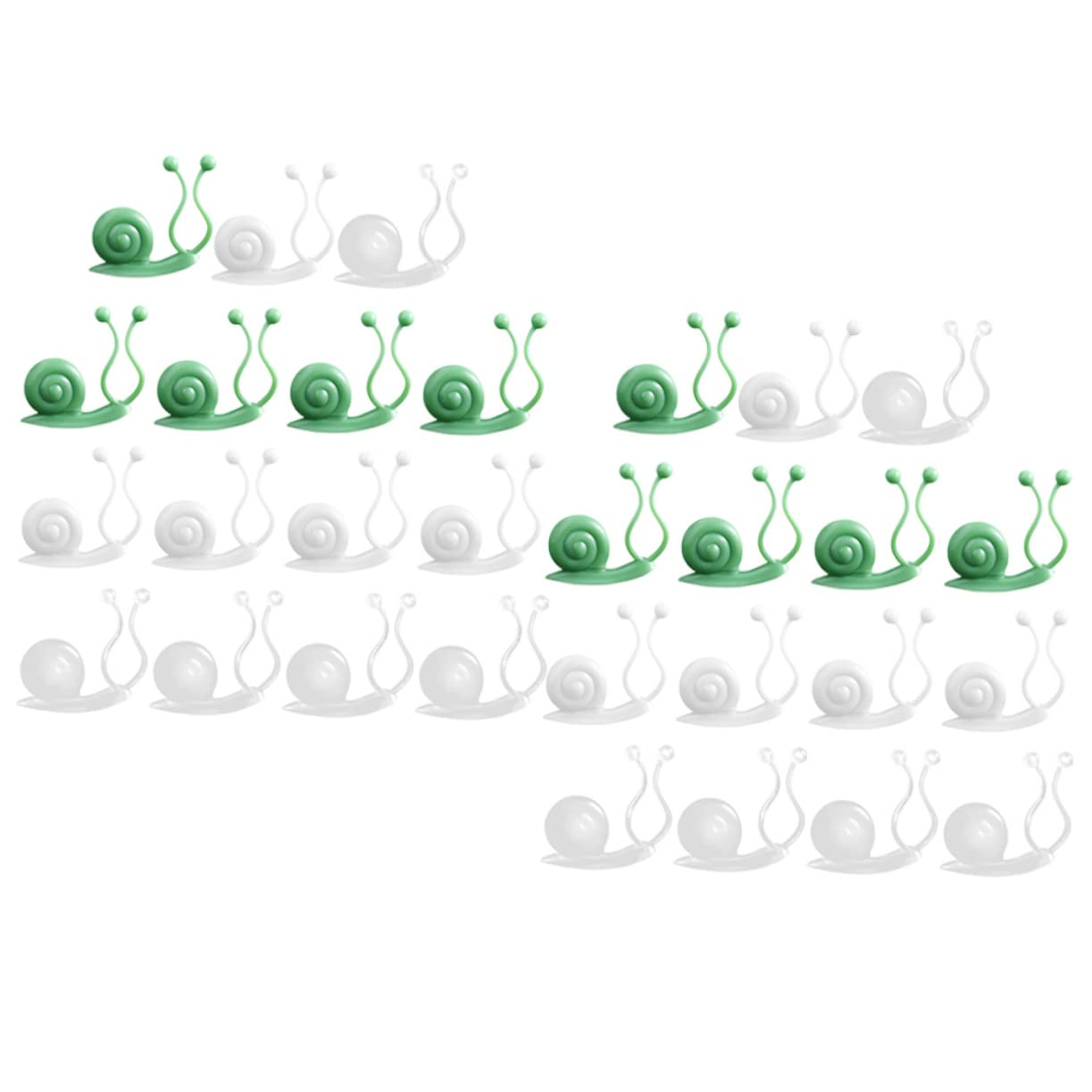 Abaodam 5 Sätze Pflanzenhalter Pflanzenclips Für Kletterpflanzen Vermehrung Zimmerpflanzen Gitterklammern Für Gartenpfähle Pflanzenbefestigungsclip Plastik 30 Stück * 5