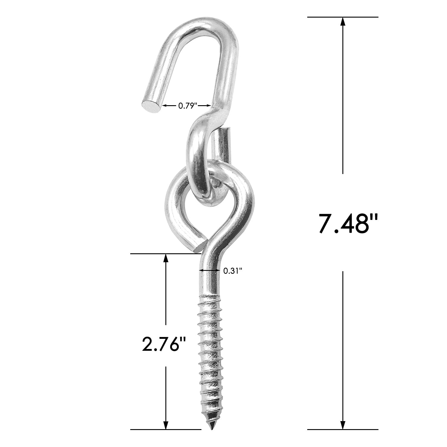 Hamaca Doble con 2 Tornillos Ganchos, 335 cm, Hamaca Exterior para 2 Personas con Almohada, Cadenas, Bolsa de Transporte, para Interiores y Exteriores, Carga 204 Kg, Verde Agua