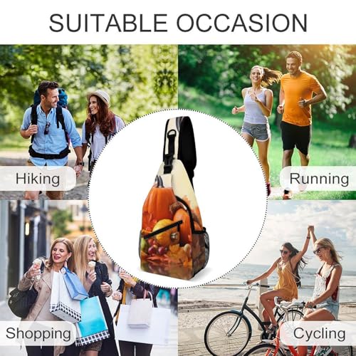 Bolso bandolera deportivo blanco para trekking y uso casual miniatura 6
