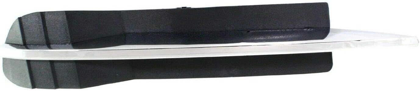 DAT AUTO PARTS Front Right Passenger Side Bumper Insert Fog Light Hole Cover Trim Molding Grille Replacement For 2008-2012 Chevrolet Malibu Black Textured Plastic with Chrome Trim GM1039114 25905344